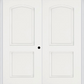 MMI TWIN/DOUBLE 2 PANEL ARCH 6'8" FIBERGLASS SMOOTH EXTERIOR PREHUNG DOOR 22