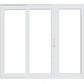 PELLA LIFESTYLE SERIES CONTEMPORARY 3 PANEL OXO 108" X 79.5" ADVANCED LOW-E INSULATING TEMPERED ARGON FILL GLASS ASSEMBLED SLIDING/GLIDING PATIO DOOR GRILLES/SCREEN OPTIONS