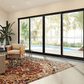 MI V3000 SERIES 12'0" X 6'8" VINYL 4 PANEL WHITE OXXO SLIDING/GLIDING LOW-E CLEAR TEMPERED GLASS WITH RISE/LOWER BLINDS/SHADES BETWEEN THE GLASS KD PATIO DOOR 1617 SCREEN OPTION