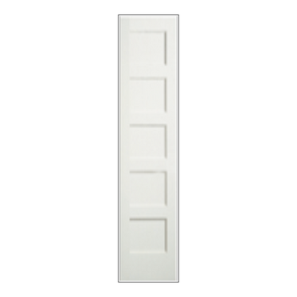 REEB 6'8 X 1-3/8 OR 1-3/4 5 PANEL EQUAL PRIMED FLAT SHAKER STICKING INTERIOR DOOR PR8755