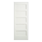 REEB 6'8 X 1-3/8 OR 1-3/4 5 PANEL EQUAL PRIMED FLAT SHAKER STICKING INTERIOR DOOR PR8755