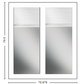 MI V3000 SERIES 6'0" X 6'8" VINYL SLIDING/GLIDING LOW-E CLEAR TEMPERED GLASS 2 PANEL WHITE SETUP PATIO DOOR WITH RISE/LOWER BLINDS/SHADES BETWEEN THE GLASS 1615 SCREEN OPTION