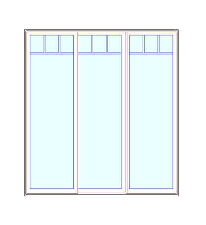 MARVIN ELEVATE 7'6" X 8'0" WOOD INTERIOR ULTREX FIBERGLASS EXTERIOR SLIDING CLEAR TEMPERED LOW-E2 WITH ARGON GLASS 3 PANEL PATIO DOOR GRILLES/SCREEN OPTIONS