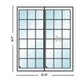 PELLA LIFESTYLE SERIES CONTEMPORARY 2 PANEL 83.25" X 95.5" ADVANCED LOW-E INSULATING TEMPERED ARGON FILL GLASS ASSEMBLED SLIDING/GLIDING PATIO DOOR GRILLES/SCREEN OPTIONS