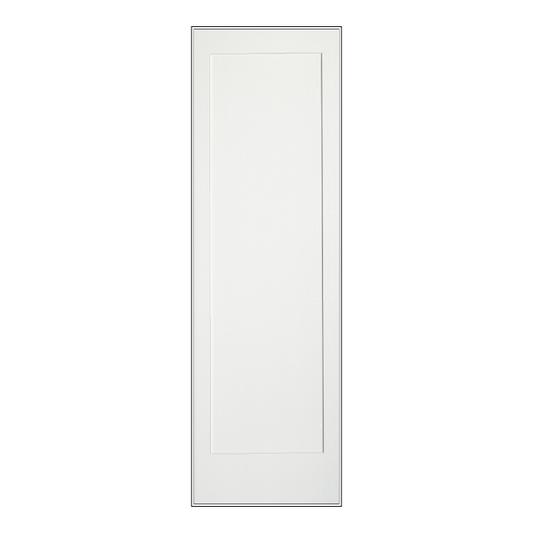 REEB 8'0 X 1-3/8 OR 1-3/4 1 PANEL PRIMED FLAT OVOLO STICKING INTERIOR DOOR PR8020