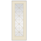 THERMATRU FULL LITE 6'8" OR 8'0" SMOOTH STAR FIBERGLASS CALIX DECORATIVE GLASS EXTERIOR PREHUNG DOOR S2389/S82389 A, C, OR D