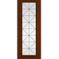 THERMATRU FULL LITE 6'8" OR 8'0" FIBER CLASSIC FIBERGLASS CALIX DECORATIVE GLASS EXTERIOR PREHUNG DOOR FCM2389/FCM82389 A, C, OR D