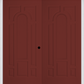 MMI TWIN/DOUBLE 8 PANEL CENTER ARCH 6'0" X 6'8" FIBERGLASS SMOOTH EXTERIOR PREHUNG DOOR 630