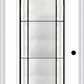 MMI FULL LITE 6'8" FIBERGLASS SMOOTH SOLEIL PATINA DECORATIVE GLASS EXTERIOR PREHUNG DOOR 686