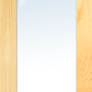 MMI 1 LITE CLEAR/FROSTED 6'8" X 1-3/8 PRIMED PINE OR PINE OVOLO TEMPERED GLASS INTERIOR FRENCH DOOR