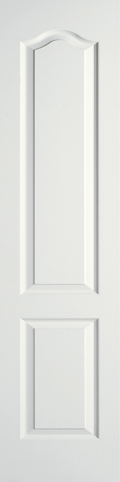 JELDWEN MOLDED CAMDEN 6'8 X 1-3/8 COVE AND BEAD STICKING 2 PANEL ARCH TOP GRAINED SURFACE HOLLOW/SOLID INTERIOR DOOR
