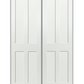 REEB TWIN/DOUBLE 6'8 X 1-3/8 2 LONG PANELS OVER 2 SHORT PANELS PRIMED FLAT SHAKER STICKING INTERIOR PREHUNG DOOR PR8744