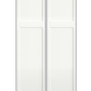 REEB TWIN/DOUBLE 6'8 X 1-3/8 2 SHORT PANELS OVER 2 LONG PANELS PRIMED FLAT SHAKER STICKING INTERIOR PREHUNG DOOR PR8762