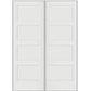 REEB TWIN/DOUBLE 7'0 X 1-3/8 4 PANEL EQUAL PRIMED FLAT SHAKER STICKING INTERIOR PREHUNG DOOR PR8740