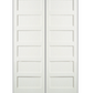 REEB TWIN/DOUBLE 8'0 X 1-3/8 6 PANEL EQUAL PRIMED FLAT OVOLO STICKING INTERIOR PREHUNG DOOR PR8055