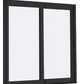 MI V3000 SERIES 5'0" X 6'8" VINYL SLIDING/GLIDING CLEAR TEMPERED GLASS 2 PANEL WHITE SETUP PATIO DOOR 1615 LOW-E/GRILLES/SCREEN OPTIONS