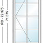 ANDERSEN WINDOWS 400 SERIES VENTING CASEMENT 24⅛" WIDE VINYL EXTERIOR WOOD INTERIOR NEW CONSTRUCTION LOW-E4 DUAL PANE GLASS FULL SCREEN INCLUDED GRILLES OPTIONAL C12, C125, C13, C135, C14, C145, C15, C155, OR C16