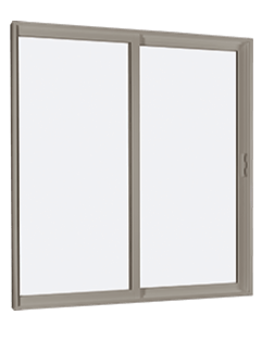 MI V2000 SERIES 8'0" X 8'0" VINYL SLIDING/GLIDING CLEAR TEMPERED GLASS 2 PANEL WHITE PATIO DOOR 910 LOW-E/GRILLES/SCREEN OPTIONS