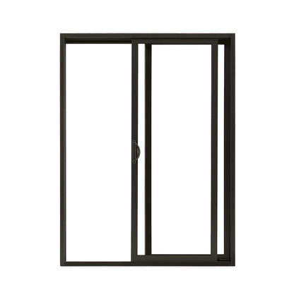 MARVIN ESSENTIAL 5'0" X 6'8" ULTREX FIBERGLASS INTERIOR AND EXTERIOR SLIDING/GLIDING CLEAR TEMPERED LOW-E2 WITH ARGON GLASS 2 PANEL PATIO DOOR GRILLES/SCREEN OPTIONS