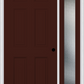 MMI 6 PANEL 3'0" X 6'8" FIBERGLASS SMOOTH EXTERIOR PREHUNG DOOR WITH 1 FULL LITE CLEAR OR PRIVACY/TEXTURED GLASS SIDELIGHT 21