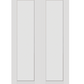 REEB TWIN/DOUBLE 6'8 X 1-3/8 OR 1-3/4 1 PANEL PRIMED FLAT SHAKER STICKING INTERIOR PREHUNG DOOR PR8720