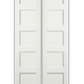 REEB TWIN/DOUBLE 6'8 X 1-3/8 OR 1-3/4 5 PANEL EQUAL PRIMED FLAT SHAKER STICKING INTERIOR PREHUNG DOOR PR8755
