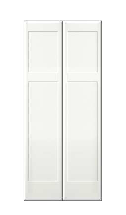 REEB TWIN/DOUBLE 7'0 X 1-3/8 1+2 PANEL PRIMED FLAT SHAKER STICKING INTERIOR PREHUNG DOOR PR8760