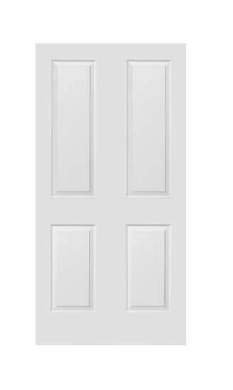 JELDWEN MOLDED TWIN/DOUBLE CARRARA 6'8 X 1-3/8 COVE AND BEAD STICKING 2 PANEL SMOOTH SURFACE HOLLOW/SOLID INTERIOR PREHUNG DOOR