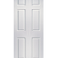 JELDWEN MOLDED TWIN/DOUBLE COLONIST 6'8 X 1-3/8 COVE AND BEAD STICKING 6 PANEL GRAINED SURFACE HOLLOW/SOLID INTERIOR PREHUNG DOOR