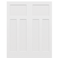 JELDWEN MOLDED TWIN/DOUBLE CRAFTSMAN 6'8 X 1-3/8 CRAFTSMAN STICKING 3 FLAT PANEL SMOOTH SURFACE HOLLOW/SOLID INTERIOR PREHUNG DOOR