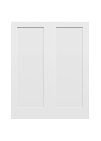 JELDWEN MOLDED TWIN/DOUBLE MADISON 6'8 X 1-3/8 CRAFTSMAN STICKING 1 FLAT PANEL SMOOTH SURFACE HOLLOW/SOLID INTERIOR PREHUNG DOOR