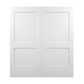 JELDWEN MOLDED TWIN/DOUBLE MONROE 6'8 X 1-3/8 CRAFTSMAN STICKING 2 FLAT PANEL SMOOTH SURFACE HOLLOW/SOLID INTERIOR PREHUNG DOOR