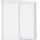 MI V3000 SERIES 6'0" X 8'0" VINYL SLIDING/GLIDING CLEAR TEMPERED GLASS 2 PANEL WHITE SETUP PATIO DOOR 1615 LOW-E/GRILLES/SCREEN OPTIONS