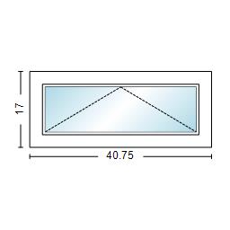 MI WINDOWS V3000 SERIES 9660 VENTING AWNING 3'5" WIDE NEW CONSTRUCTION VINYL WHITE LOW-E ARGON GAS FILLED DUAL PANE GLASS FULL SCREEN INCLUDED FROSTED/TEMPERED OPTIONS