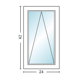 MI WINDOWS V3000 SERIES 9660 VENTING AWNING 2'0 WIDE NEW CONSTRUCTION VINYL WHITE LOW-E ARGON GAS FILLED DUAL PANE GLASS FULL SCREEN INCLUDED FROSTED/TEMPERED OPTIONS