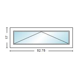 MI WINDOWS V3000 SERIES 9660 VENTING AWNING 4'5" WIDE NEW CONSTRUCTION VINYL WHITE LOW-E ARGON GAS FILLED DUAL PANE GLASS FULL SCREEN INCLUDED FROSTED/TEMPERED OPTIONS