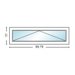 MI WINDOWS V3000 SERIES 9660 VENTING AWNING 5'0" WIDE NEW CONSTRUCTION VINYL WHITE LOW-E ARGON GAS FILLED DUAL PANE GLASS FULL SCREEN INCLUDED FROSTED/TEMPERED OPTIONS