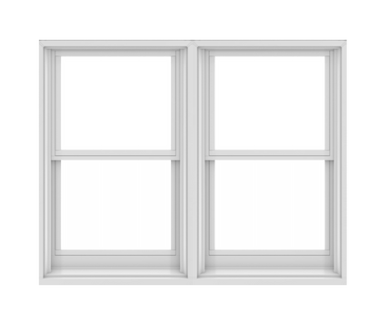 ANDERSEN WINDOWS 400 SERIES TWIN DOUBLE HUNG 75-3/8" WIDE EQUAL SASH VINYL EXTERIOR WOOD INTERIOR LOW-E4 DUAL PANE GLASS FULL SCREEN INCLUDED GRILLES OPTIONAL TW3032-2, TW3036-2, TW30310-2, TW3042-2, TW3046-2, TW30410-2, OR TW3052-2